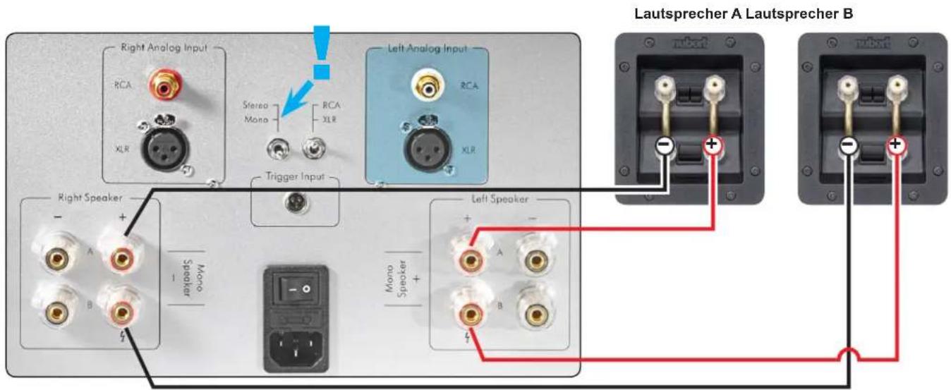 Nubert NuPower A - Der Kippschalter auf der Rückseite des nuPower A ist (nach unten) auf Mono zu stellen. - 3