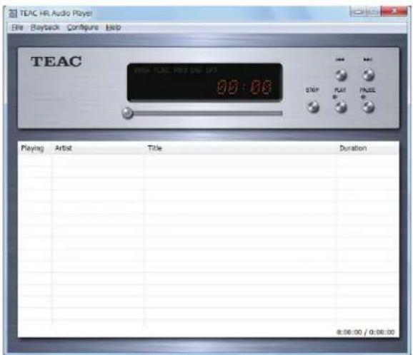 TEAC HR-S101 - Starting the software - 1