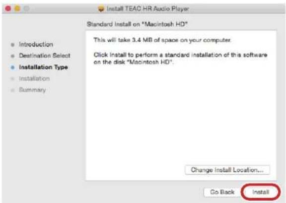 TEAC HR-S101 - Installing the software - 4
