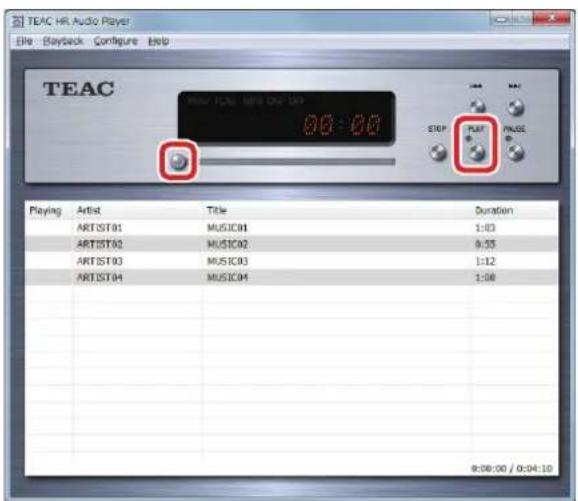 TEAC HR-S101 - Playing back audio files - 1