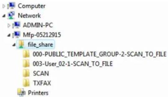 OKI MC780f+ - When scans are sent to a sub-folder: - 1