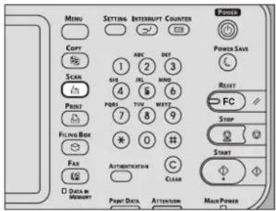 OKI MC780f+ - Viewing Touch Panel for Scan Menu - 1