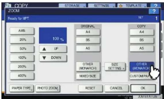 OKI MC780f+ - Press [OTHER] under "COPY". - 1