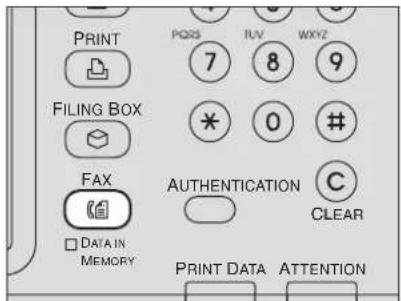 OKI MC780f+ - Press the [FAX] button on the control panel. - 1