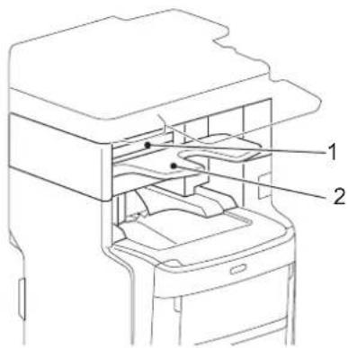 OKI MC780f+ - ■ Name of each part of the Finisher - 1
