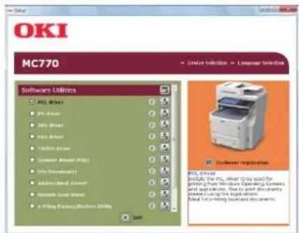 OKI MC780f+ - Select the driver you want to install and click the "Multi Installation" button to install them all at once. - 1