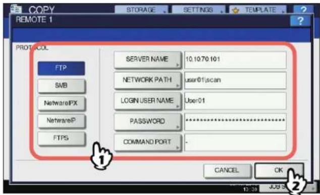 OKI MC780f+ - Setting share folder - 1