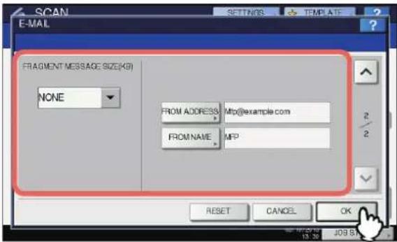 OKI MC780f+ - Specify the following items as required, and then press [OK]. - 1