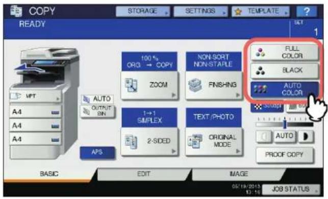 OKI MC780f+ - Switching color modes - 1