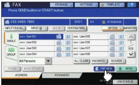 OKI MC780f+ - Press the [FAX] button on the control panel. - 3