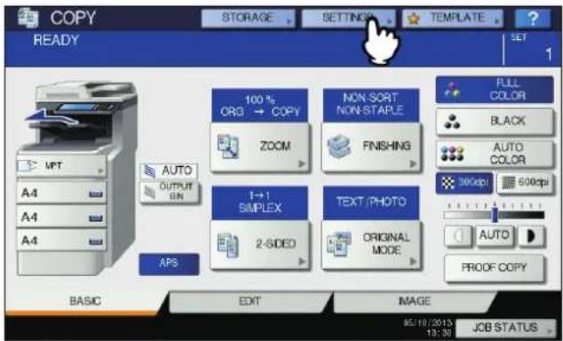 OKI MC780f+ - Confirming the set functions - 1