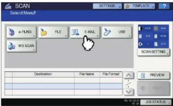 OKI MC780f+ - Scanning to e-mail - 2