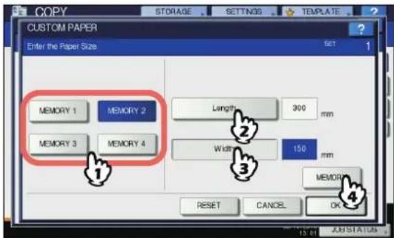 OKI MC780f+ - Register dimensions. - 1