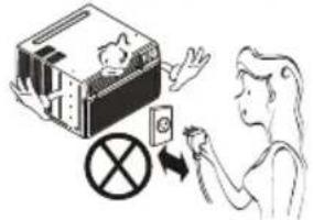 LG LW1815ER - Do not operate or stop the unit by inserting or pulling out the power plug. - 1
