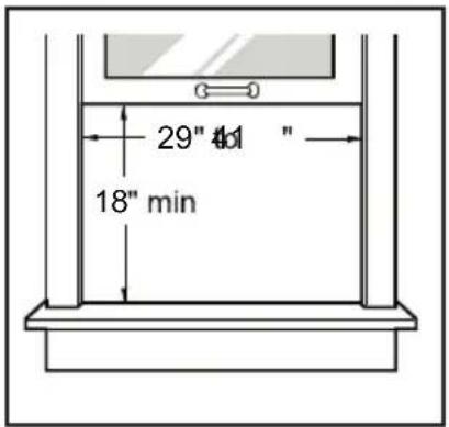 LG LW1815ER - Requisitos de la ventana - 1
