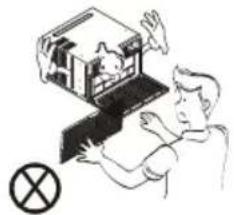 LG LW1815ER - Never touch the metal parts of the unit when removing the filter. - 1