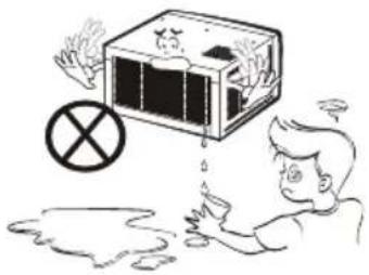 LG LW1815ER - No beba el agua que drena el aparato de aire acondicionado. - 1