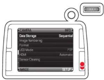 CAMERA INFO Data Storage Sequential Image Numbering Format UCO Mode PTP HDMI Automatic Sensor Cleaning IMAGE SETUP
