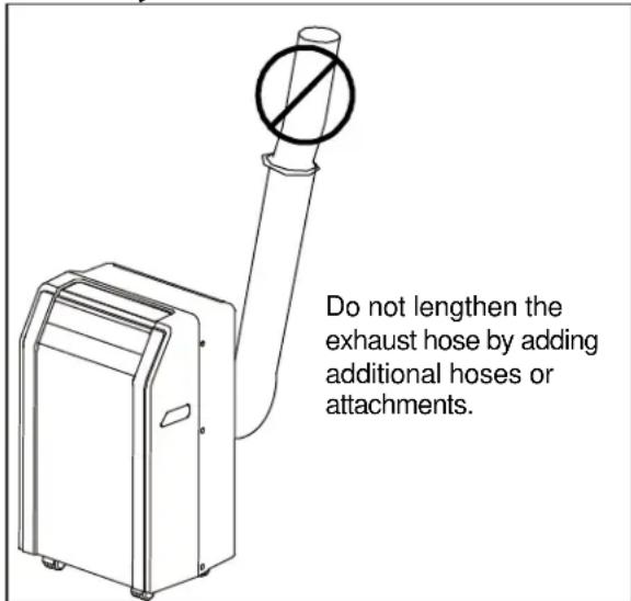 Koldfront Ultracool PAC801W - Notes about the Exhaust hose - 1