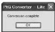 MITSUBISHI WD390U-EST - Conversion of a PPT file to PtG file using the PtG Converter-Lite - 4