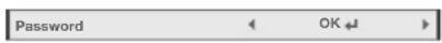 MITSUBISHI WD390U-EST - To set a password: - 1