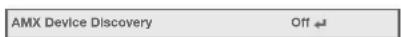 MITSUBISHI WD390U-EST - Enabling or disabling the AMX Device Discovery - 1