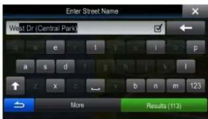 Enter Street Name West Dr (Central Park) More Results (113)