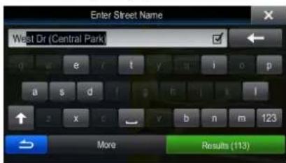 Enter Street Name West Dr (Central Park) More Results (113)