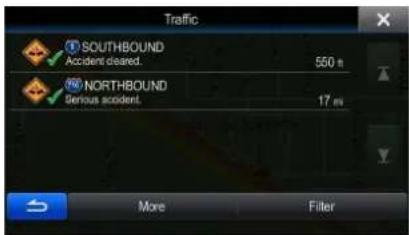 Traffic SOUTHBOUND Accident cleared. 560 m NORTHBOUND Serious accident. 17 m More Filter