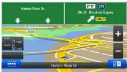 Harlem River Dr Rik Br Bruckner Expwy ONLY Harlem River Dr 31 mph 50 mph + - Harlem River Dr