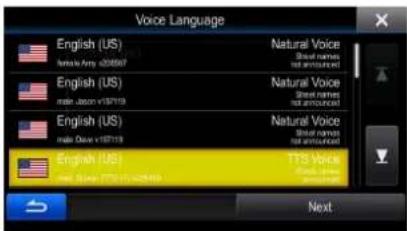 Voice Language English (US) Natural Voice first name not announced English (US) Natural Voice first name not announced English (US) Natural Voice first name not announced English (US) TTS Voice first name not announced Next