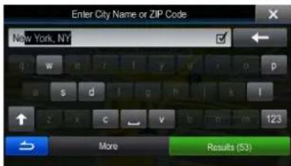 Enter City Name or ZIP Code New York, NY More Results (53)