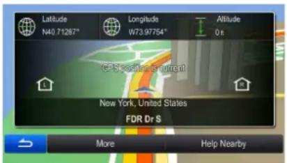 Latitude N40.71287° Longitude W73.97754° Altitude 0 h GPS Position at current New York, United States FDR Dr S More Help Nearby
