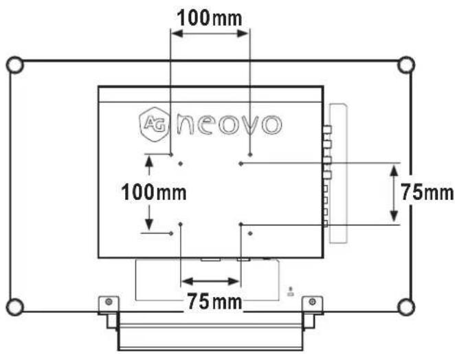 AG Neovo RX-24 - Wall mount the LCD display. - 1