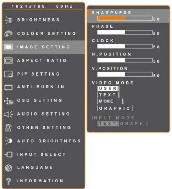 AG Neovo RX-24 - Image Setting (PC Source only) - 1