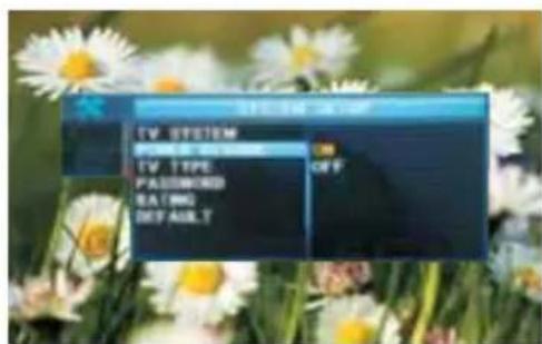 TV SYSTEM POWER & ENGINE TV TYPE PASSWORD RATING DEFAULT
