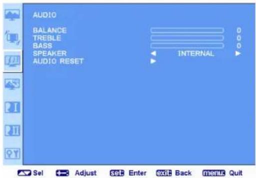 AG Neovo RX-55 - AUDIO MENU - 1