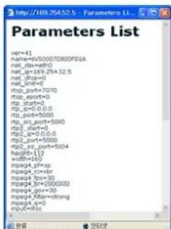 http://108.25452-5 - Parameters List var=43 name=w50007800FDIA net_das=eth0 net_ip=169.254.52.5 net_dts=0 net_link=0 ntp_port=7070 ntp_ageort=0 ntp_start=0 ntp_g=0.0.0.0 ntp_port=5000 ntp_src_port=5000 ntp_start=0 ntp_g=0.0.0.0 ntp_port=5000 ntp_src_port=5004 width=110 width=160 mpeq4_g=sp mpeq4_c=sp mpeq4_f=sp mpeq4_b=2000000 mpeq4_g=sp mpeq4_filter=string mpeq4_g=0 mpq=psi32