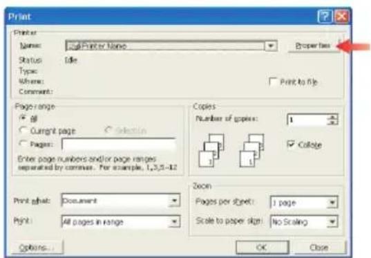 OKI C8800N - PRINTING PREFERENCES IN WINDOWS APPLICATIONS - 1