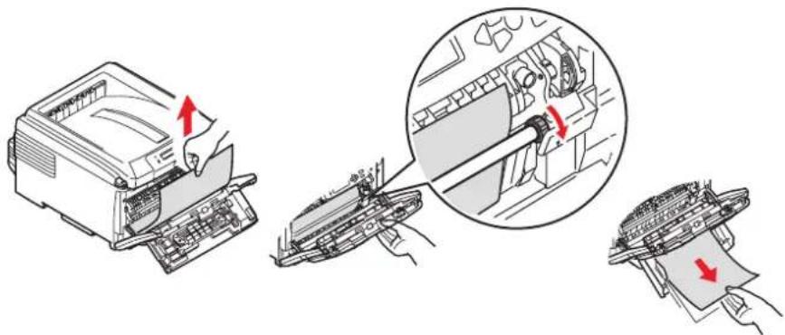OKI C830N - Do not use any sharp or abrasive objects to separate sheets from the belt. This may damage the belt surface. - 10