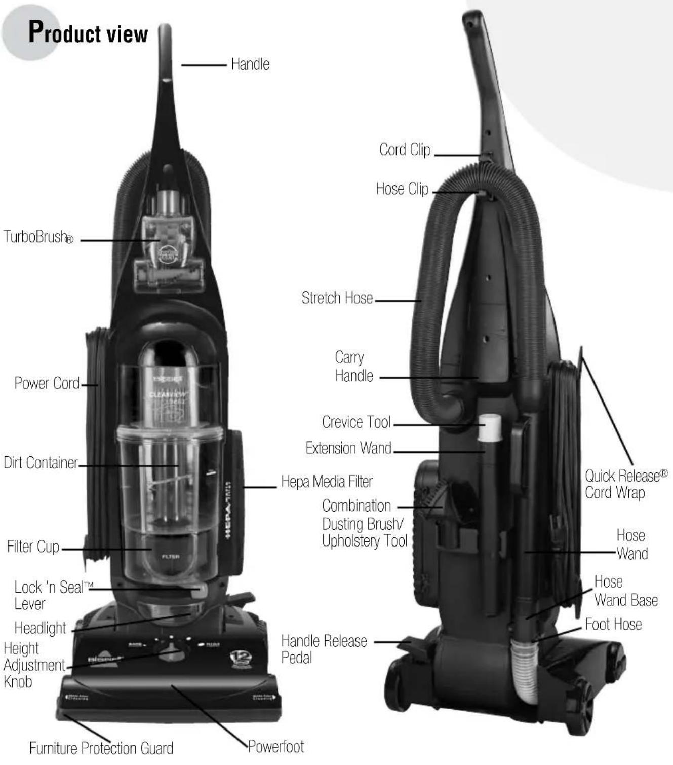 BISSELL CleanView 82H1 - THIS APPLIANCE HAS A POLARIZED PLUG. - 1