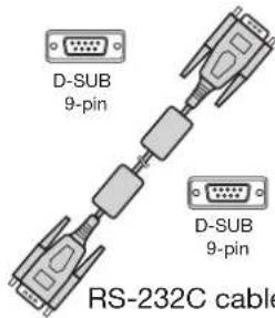 D-SUB 9-pin D-SUB 9-pin RS-232C cable