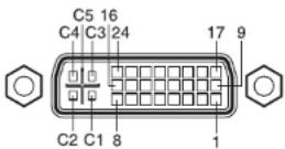 TOSHIBA TDP-T420 - ■ Pin assignment of DVI-I terminal - 1