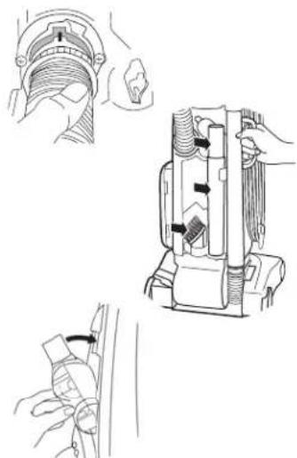 BISSELL CleanView Revolution 3595 - Attach Vacuum Hose and Tools - 1