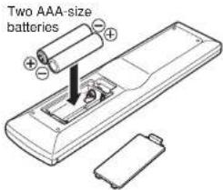 Two AAA-size batteries