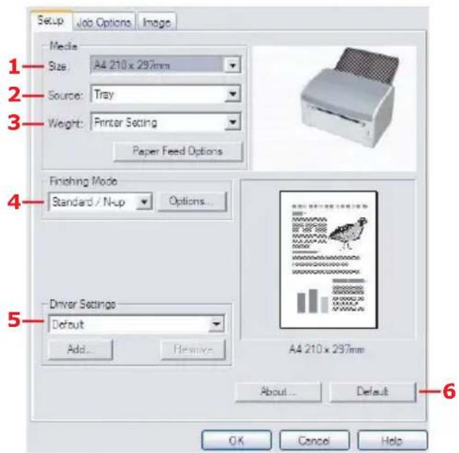 OKI B2200N - SETUP TAB - 1