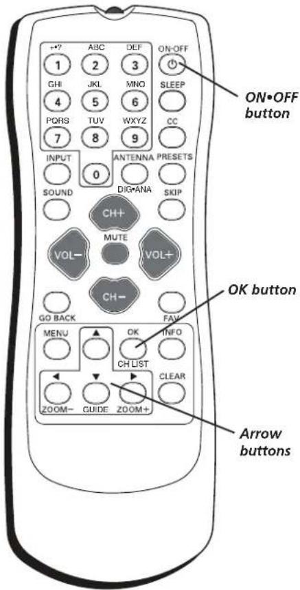 RCA 24V414T - Put Batteries in the Remote - 1