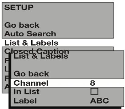 RCA 24V414T - Setup Menu - 1
