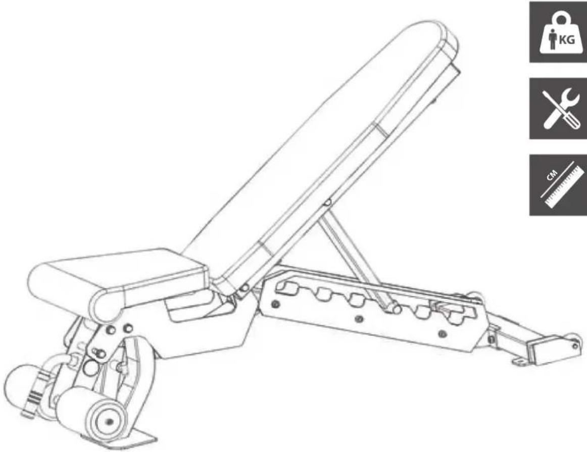 TAURUS Weight Bench B970 - Assembly and Operating Instructions - 1