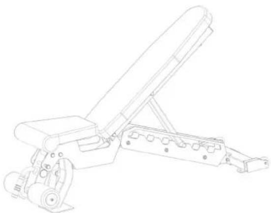 TAURUS Weight Bench B970 - Step 10: Assembly of the back cushion - 2